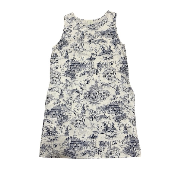 Joie | Dresses | Joie Toile Linen Blue And White Shift Dress